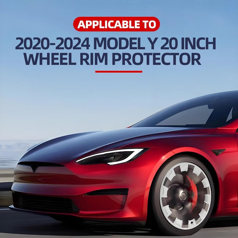 Tesla Model Y 19" 20" Rim Protector Hubcaps for 2020-2024 Model Y Wheel Protection