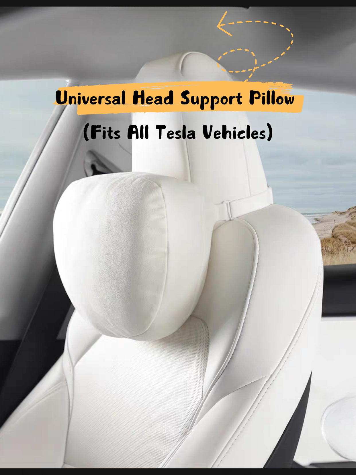 Tesla Universal Pillow (Compatible with All Tesla Models)