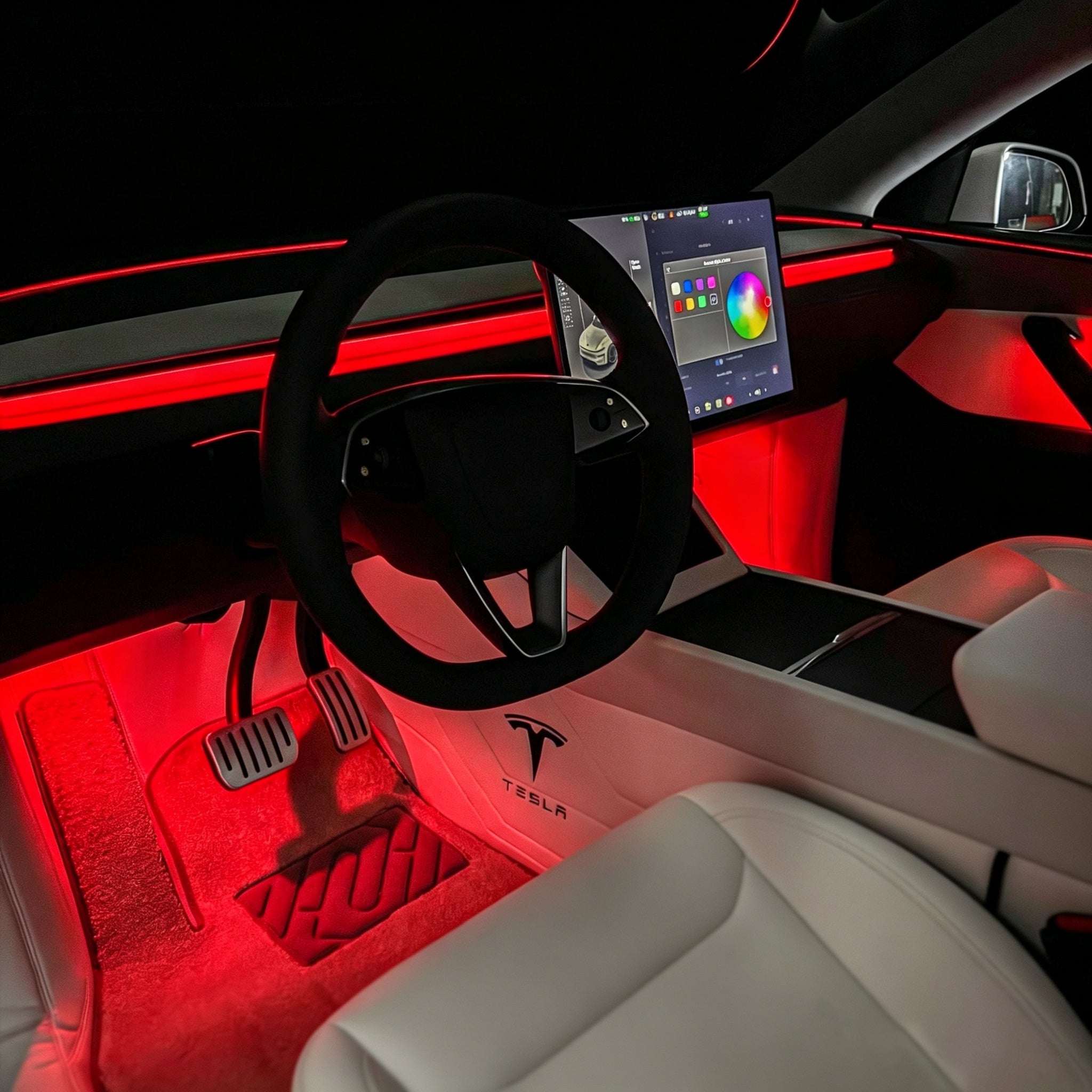 Tesla Highland & Juniper Ambient Lighting Kit | OEM Style RGB Interior LED Lights | Plug & Play DIY Interior Upgrade