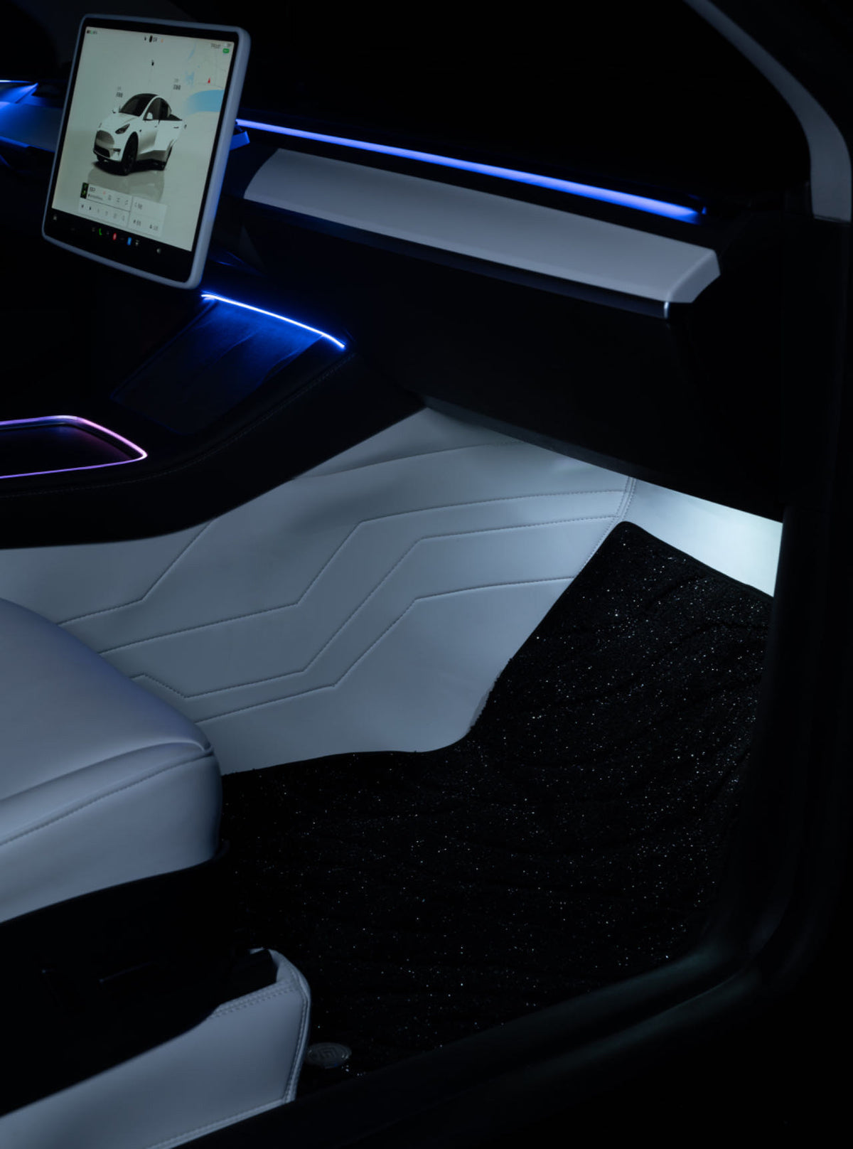 Tesla Model3&Y Leather Floor Mats