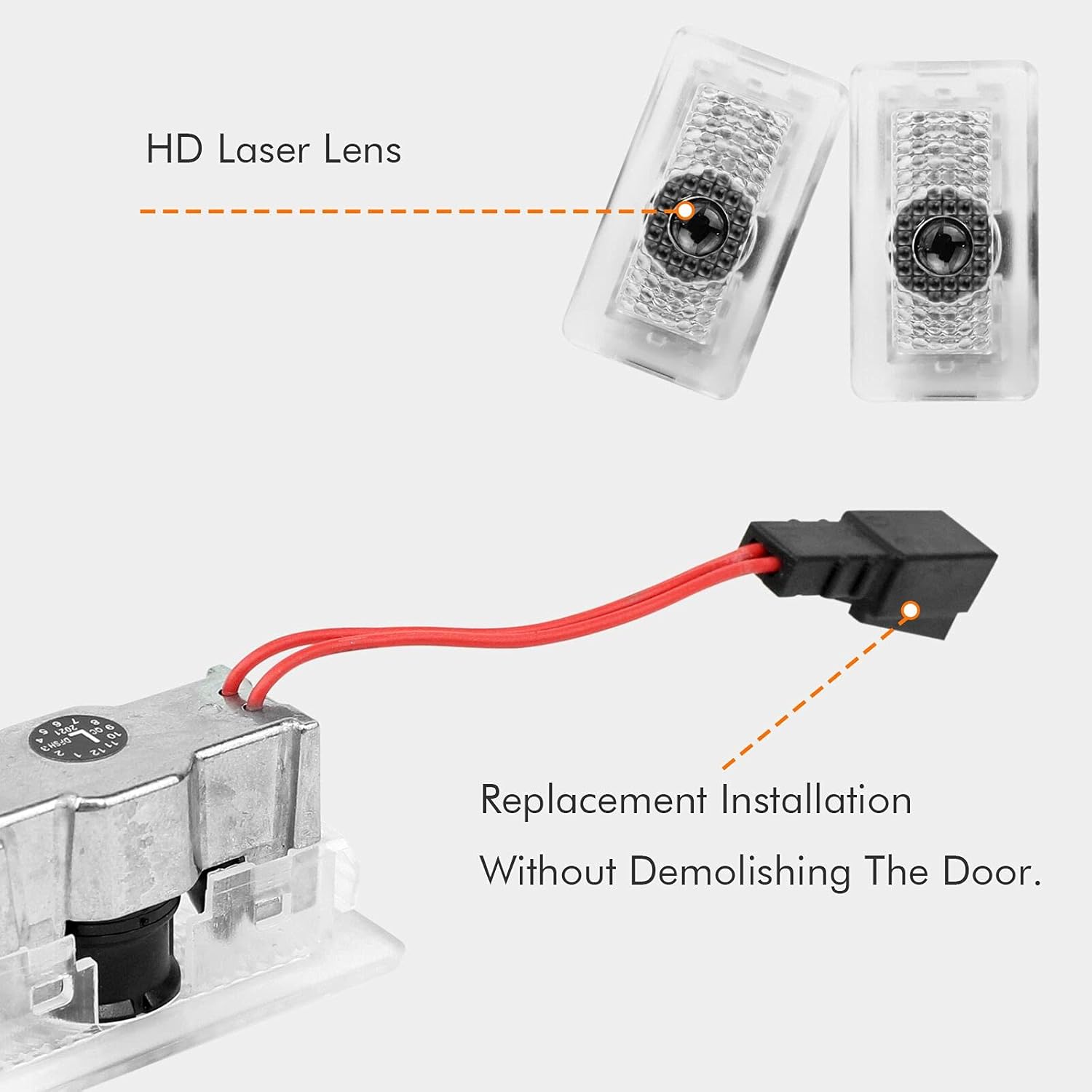 LightingBugTech Tesla Model 3&Y Ambient Door LED Projector Plug-in (2019-2024)