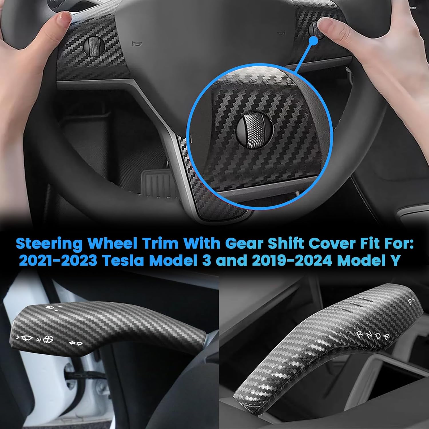 Standard Carbon Fiber Interior Trim Kit for Tesla Model 3 & Model Y