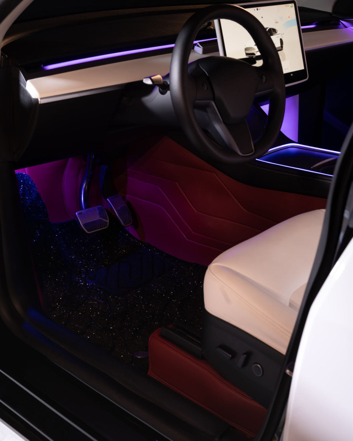 Tesla Model3&Y Leather Floor Mats