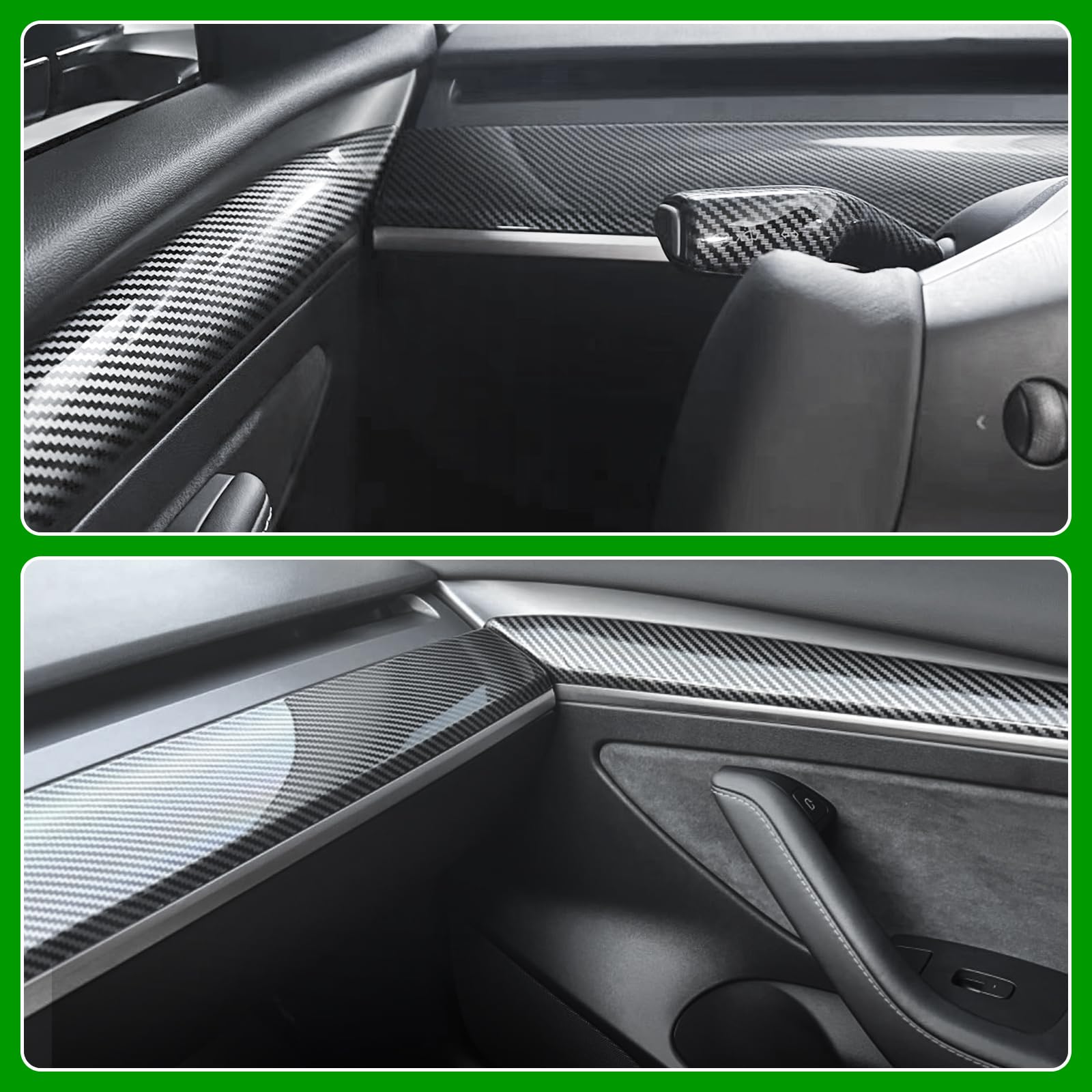 Basic Carbon Fiber Interior Trim Kit for Tesla Model 3 & Model Y