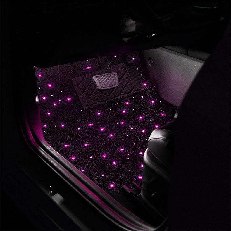 LED Starlight Floor Mats for Tesla Model 3/Y – Starry Sky Car Mats