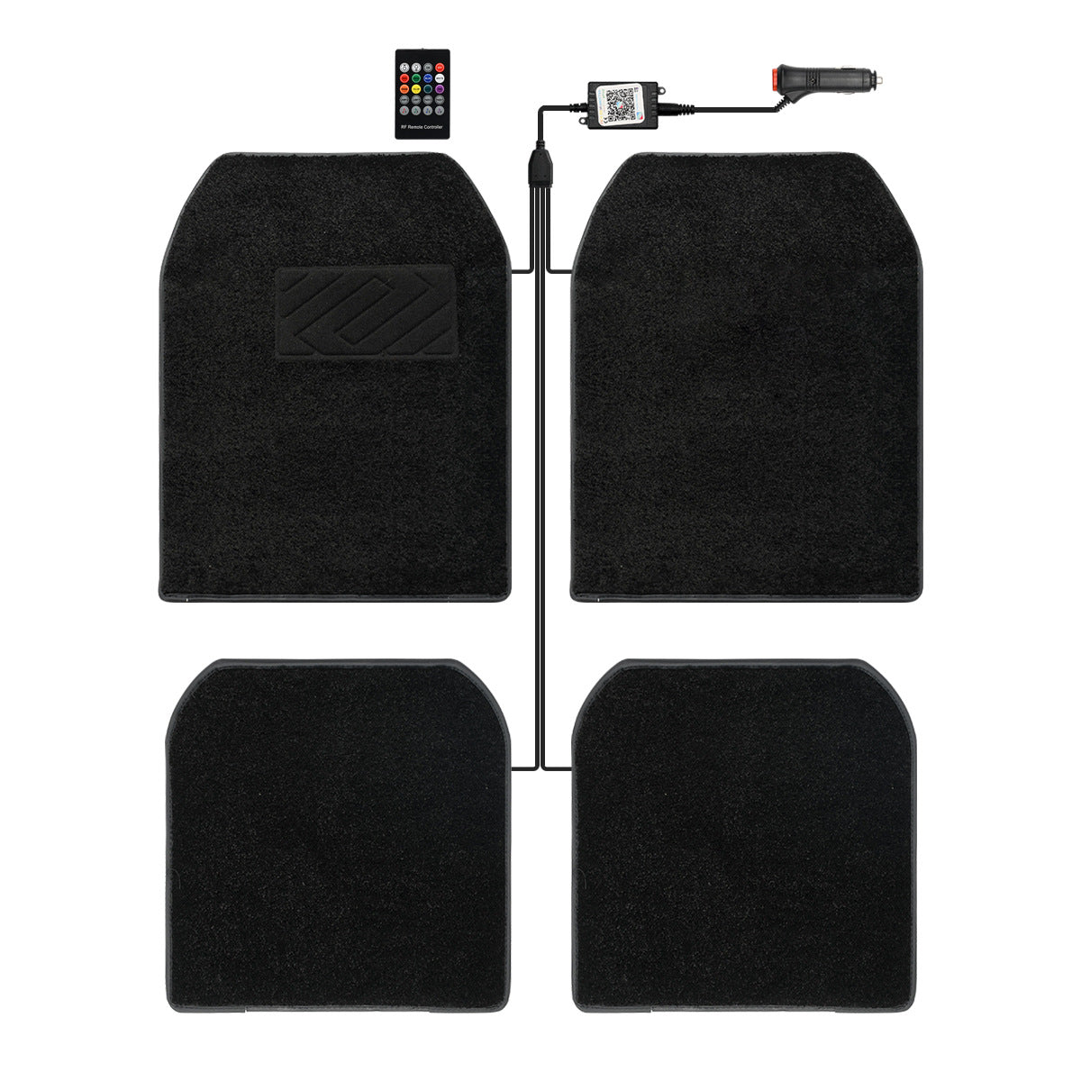 LED Starlight Floor Mats for Tesla Model 3/Y – Starry Sky Car Mats