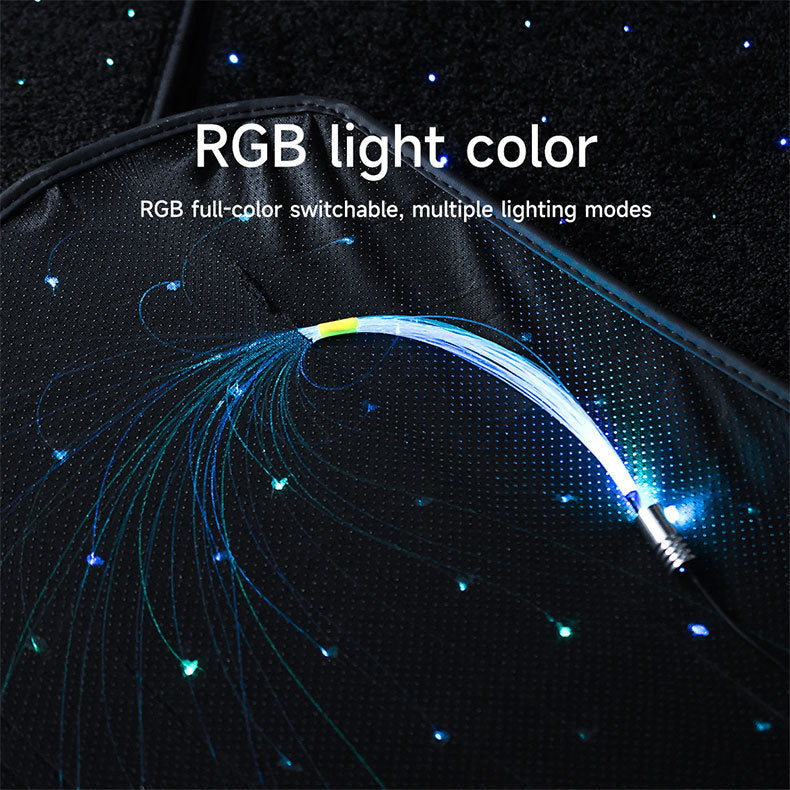 LED Starlight Floor Mats for Tesla Model 3/Y – Starry Sky Car Mats