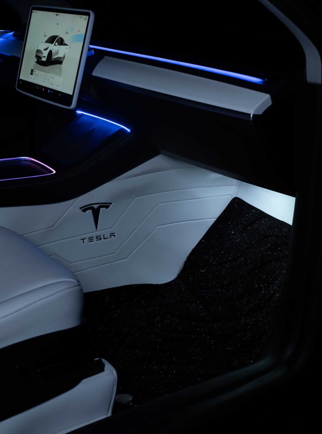 Tesla Model3&Y Leather Floor Mats