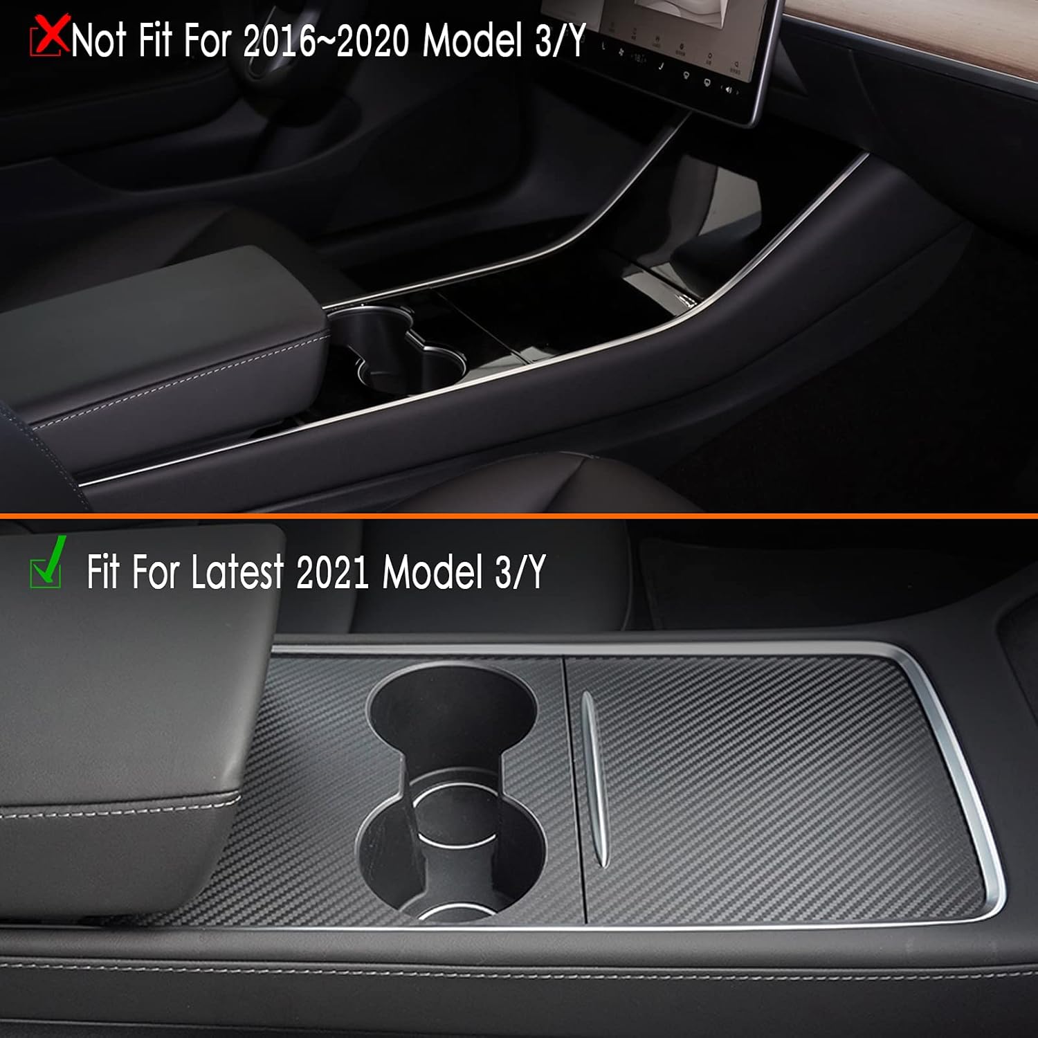 Standard Carbon Fiber Interior Trim Kit for Tesla Model 3 & Model Y