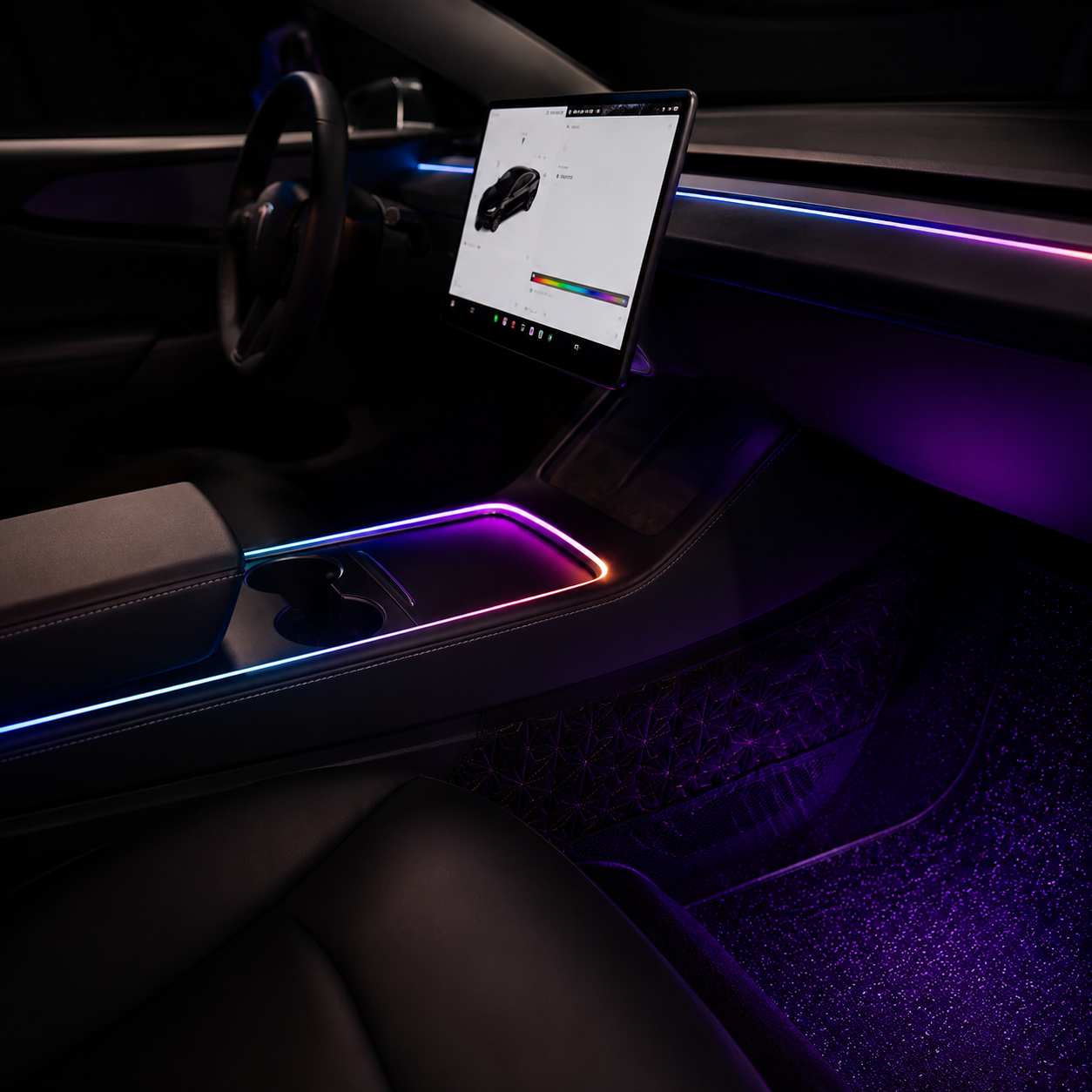 Armrest Light for Tesla Model3 & Y (2019-2024)