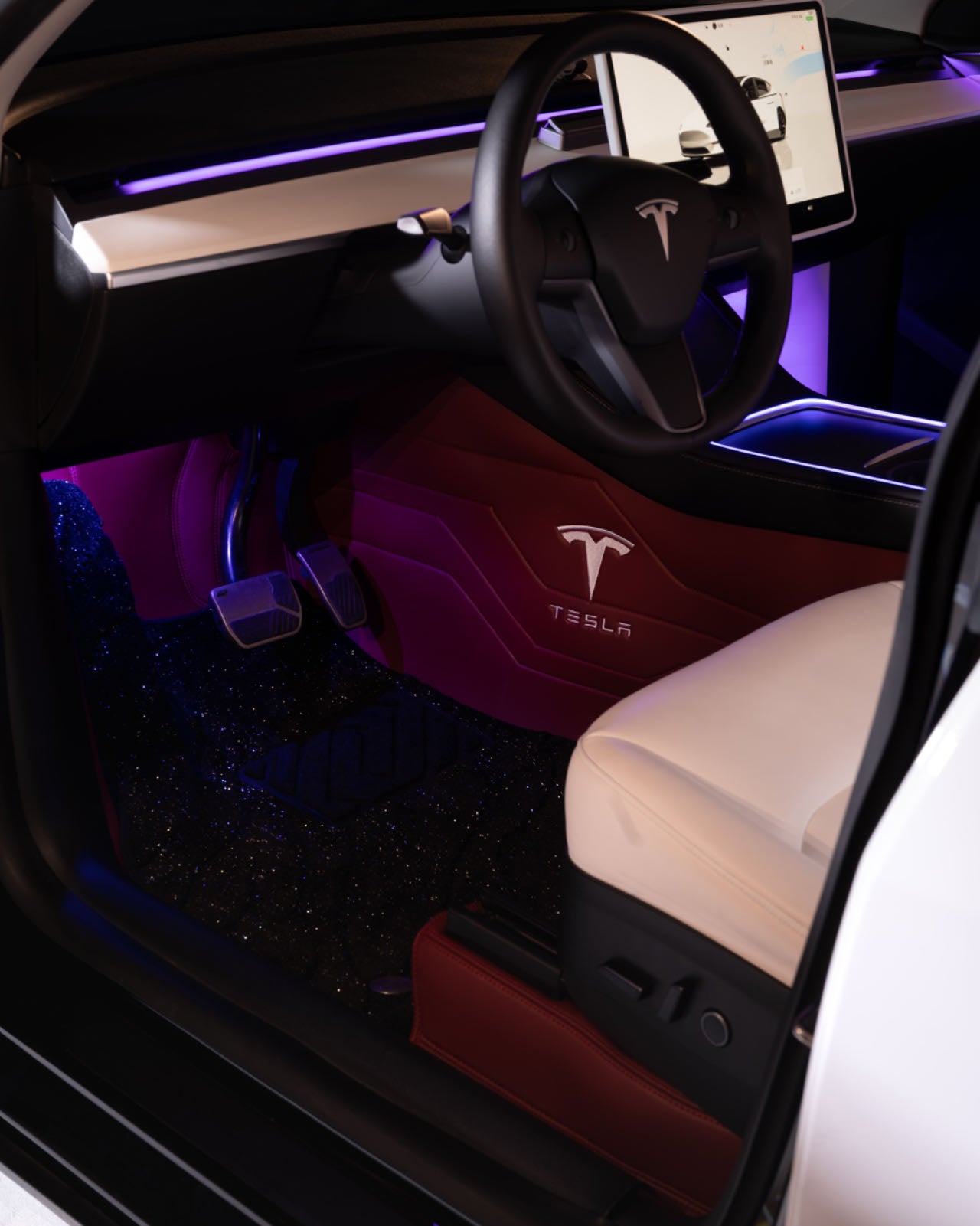 Tesla Model3&Y Leather Floor Mats