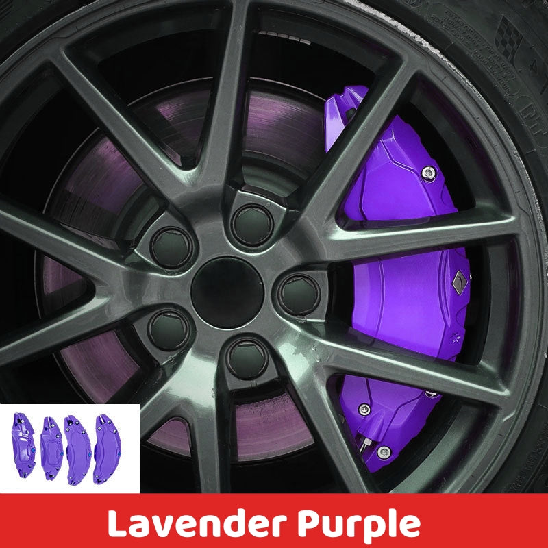 Lavender Purple Brake Caliper Covers for Tesla Model Y/3 enhancing wheel aesthetics