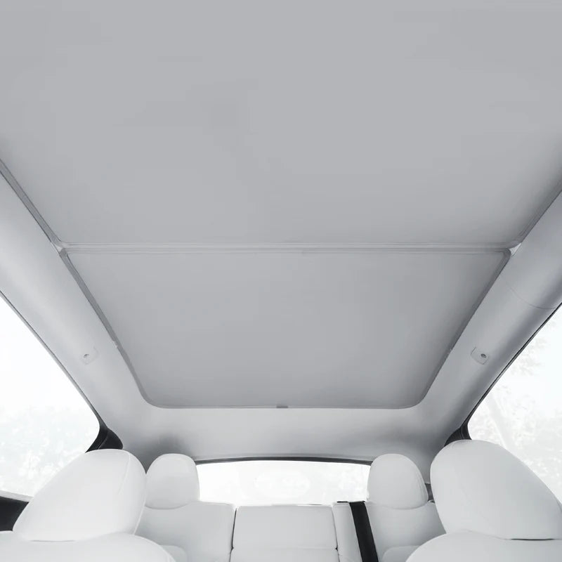 Roof Glass Sunshade For Tesla Model 3/Y 2023-2021 for heat protection and UV shielding
