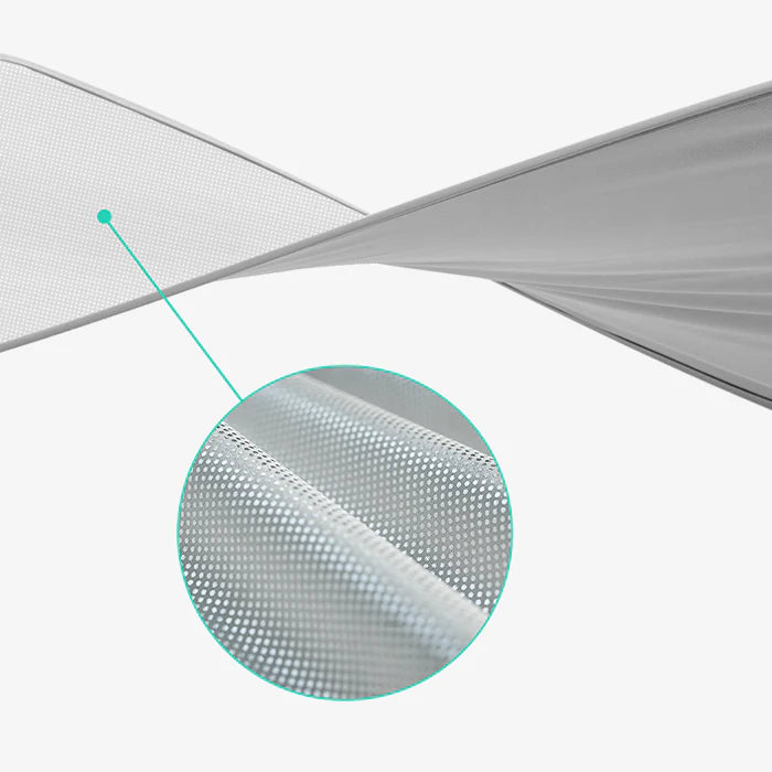 Roof Glass Sunshade For Tesla Model 3/Y 2023-2021 showing detailed mesh fabric and edge design