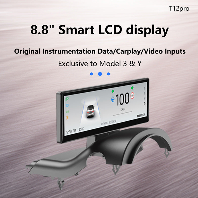 8.8 inch smart LCD instrument for Tesla Model Y Model 3