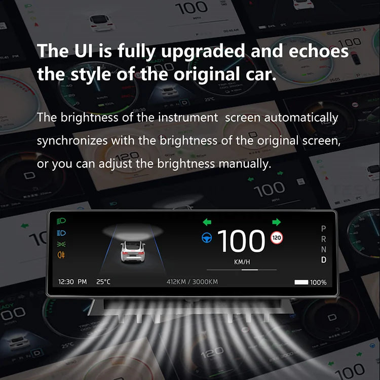 LightingBugTech Tesla Model Y Model 3 Apple CarPlay display